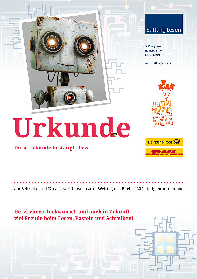 Teilnahmeurkunde Variante 2_Roboter 1
