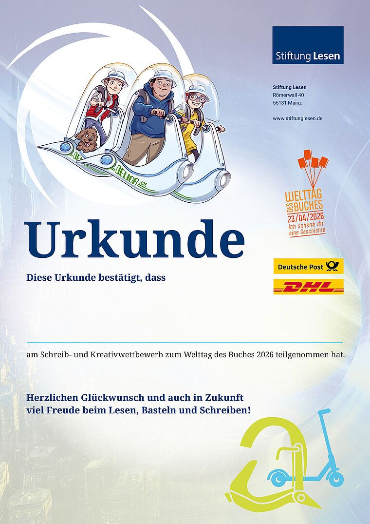 Teilnahmeurkunde Variante 1_Kids auf dem Delior X2E
